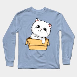 Your cute cat hand drawing Long Sleeve T-Shirt